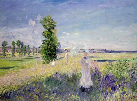 Claude Monet Style on Claude Monet   The Walk  Argenteuil