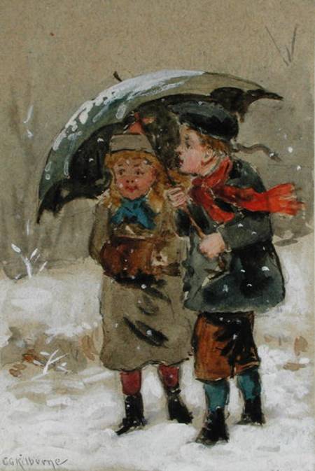 Kids Playing Snow