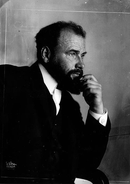 Gustav Klimt (black and white photo) 