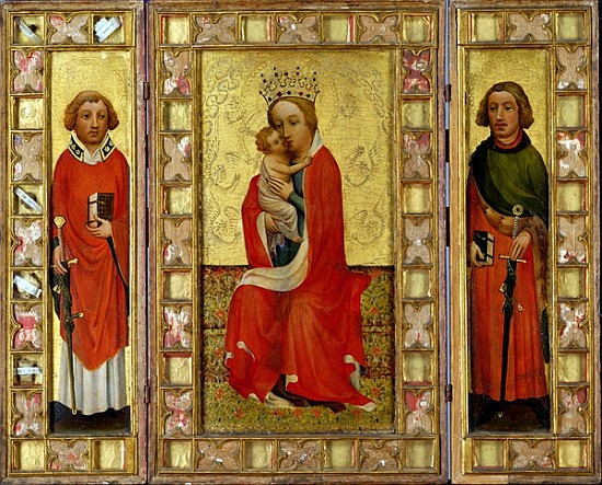 Madonna and Child with Saints Cyricus and Pancratius, c.1380 from Aachen Master