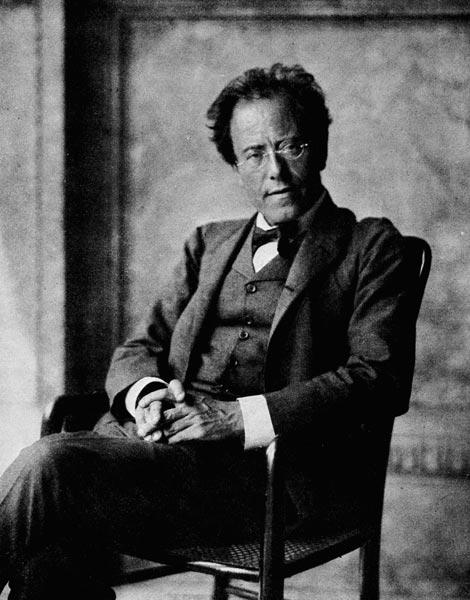 Portrait of Gustav Mahler, 1907 (b/w photo) 