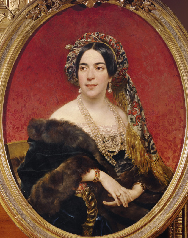 Portrait of Princess Maria Volkonskaya (1816-1856) from Brüllow