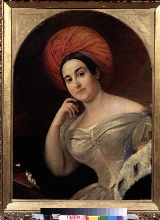 Portrait of the actress Ekaterina Semyonova (1786-1849) from Brüllow