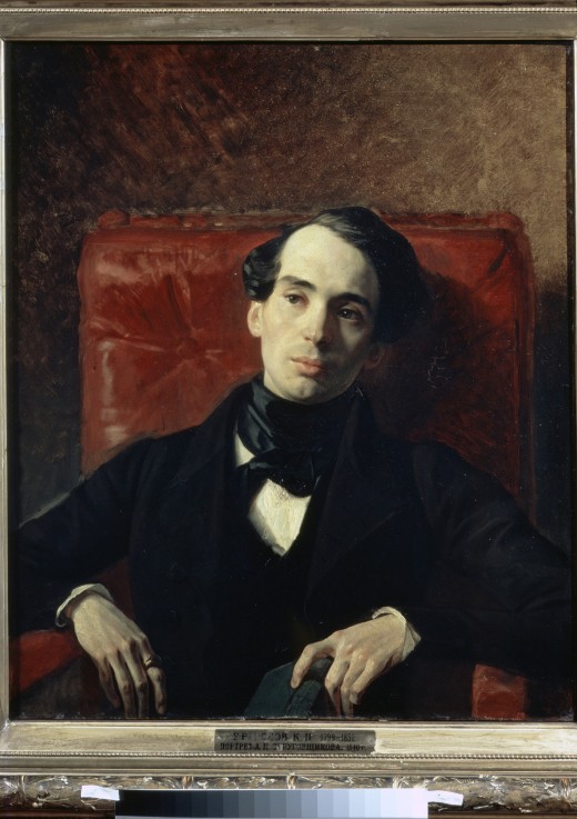 Portrait of the author Alexander Strugovshchikov (1808-1878) from Brüllow