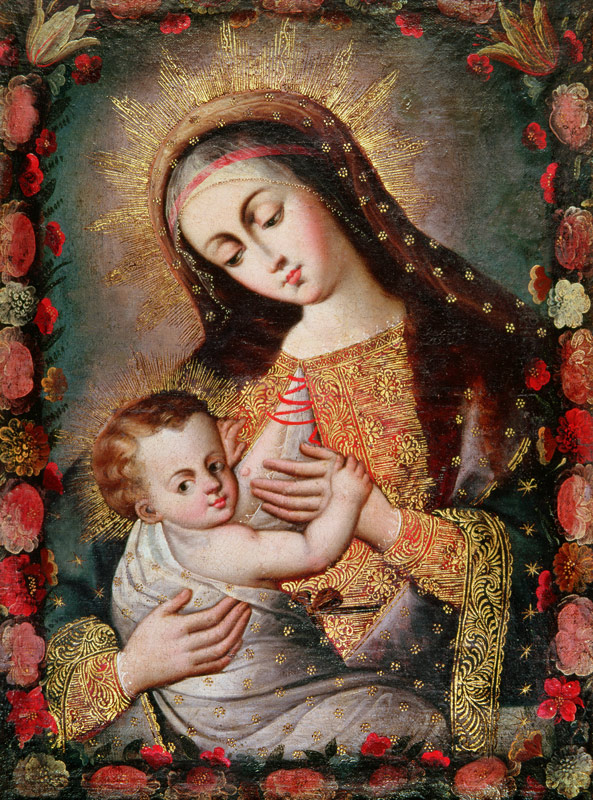 Virgin and Child from Cuzco School
