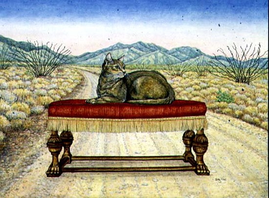 Lounging around at Elkhorn, 1996 (acrylic on panel)  from Ditz 