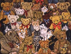 Tedcats, 1997 (acrylic on panel) 
