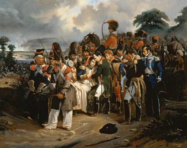 Napoleon bidding farewell to Marshal Jean Lannes from Dorian