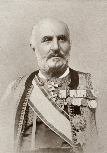 King Nicholas I of Montenegro, from ''The Year 1912'', published London, 1913 (b/w photo)  from English Photographer