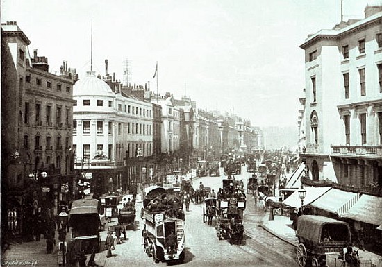 Regent Street, London c.1900 from English Photographer