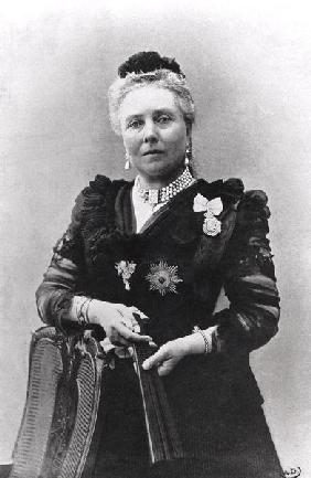 Empress Victoria (1840-1901) (b/w photo) 