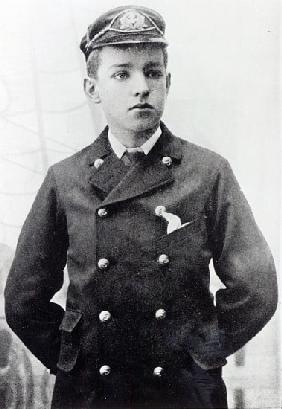 Ernest Shackleton, aged 16, wearing his White Star Line uniform