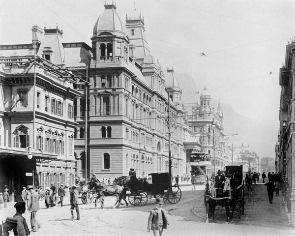 Cape Town: New Adderley Street, c.1914 ( b/w photo)  from French Photographer