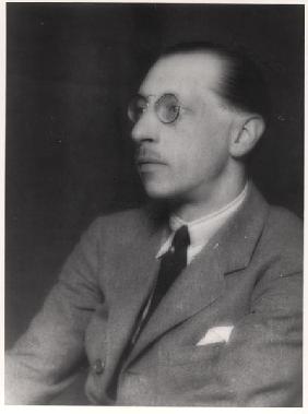 Igor Stravinsky (1882-1971) (b/w photo) 