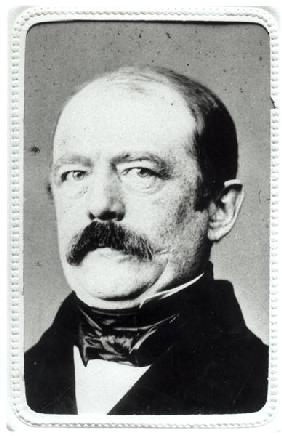 Otto Von Bismarck (1815-98) 1860s (b/w photo) 