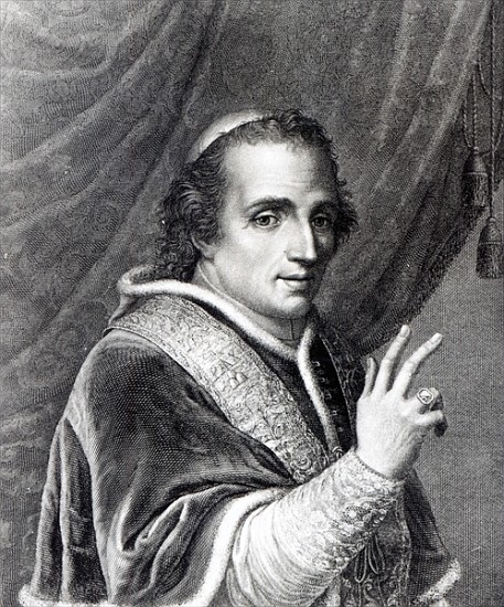 Pope Pius VII; engraved by Rafaello Morghen from Italian School