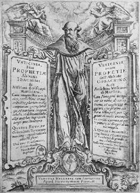 Joachim of Flora, illustration from ''Vaticinia Sive Prophetiae Abbatis Ioachimi''