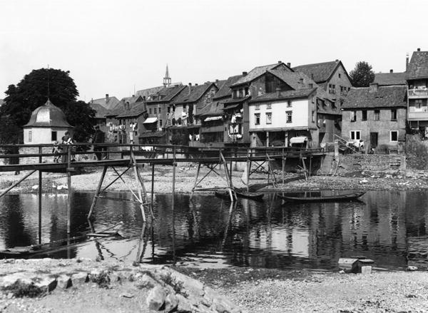 The River Nahe, Bad Kreuznach, c.1910 (b/w photo)  from Jousset