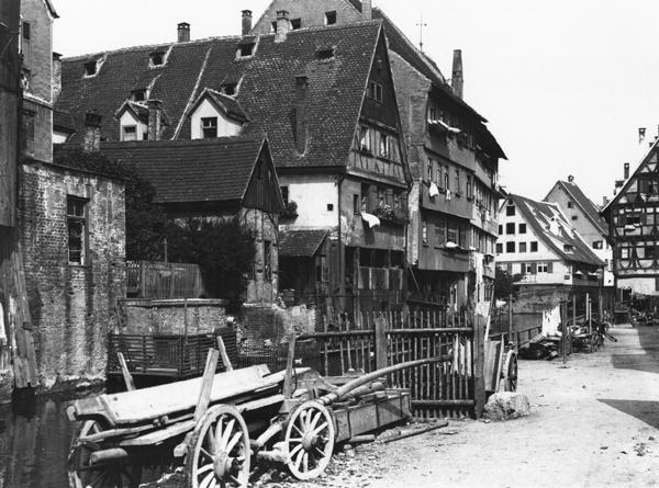 View of the Old Quarter, Ulm, c.1910 (b/w photo)  from Jousset