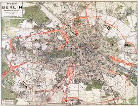 Berlin, town map 1832