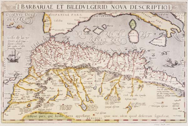 North Africa , Map Ortelius 1579 from Ortelius