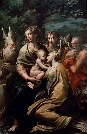 Madonna and Child with Saints, c.1529 from Parmigianino (Francesco Mazzola)