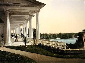 Vintage postcard of the Terrace at Tsarskoye Selo, 1890s