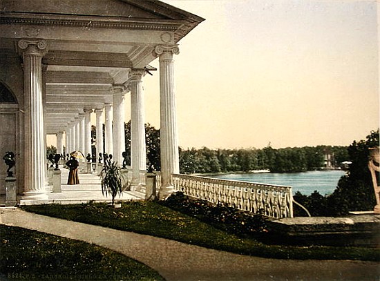 Vintage postcard of the Terrace at Tsarskoye Selo, 1890s from Russian Photographer