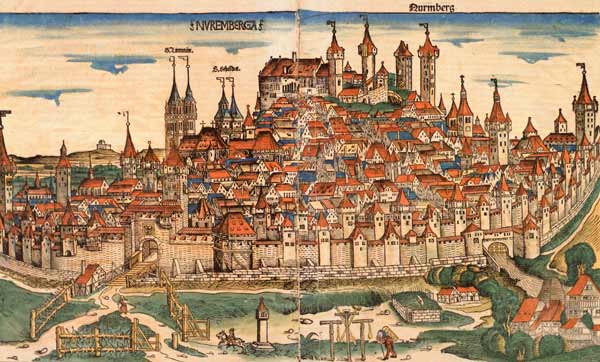 Nuremberg, from: Schedel, World Chronicle from Schedel