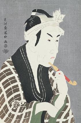 Matsumo Koshiro IV in the Role of Gorebei, the Fish Merchant of Sanya