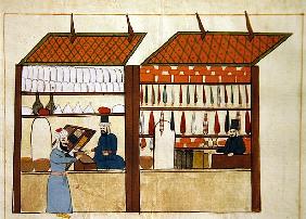 Ms. cicogna 1971, miniature from the ''Memorie Turchesche'' depicting Turkish merchants