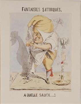 Satirical Fantasies, caricature of Adolphe Thiers (1797-1877)