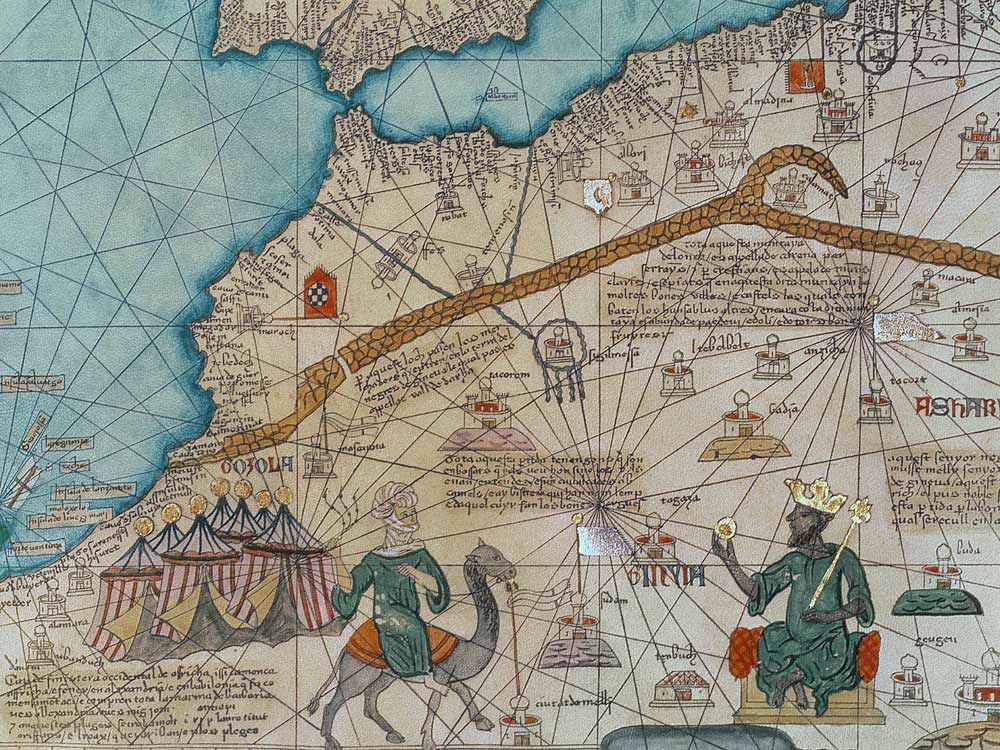 Detail from the Catalan Atlas, 1375  (detail of 151844) from Abraham Cresques