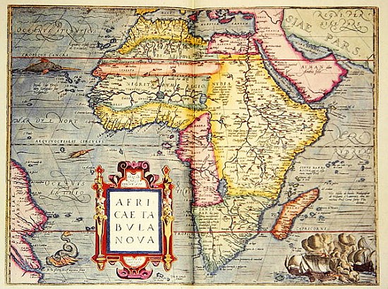 Africae tabvla nova from Abraham Ortelius