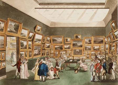 Old Bond Street: Exhibition of Watercolour Drawings from Ackermann's 'Microcosm of London' from A.C. Rowlandson