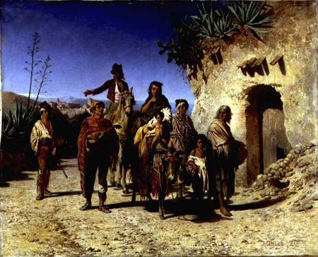 A Gypsy Family on the Road from Achille Zo