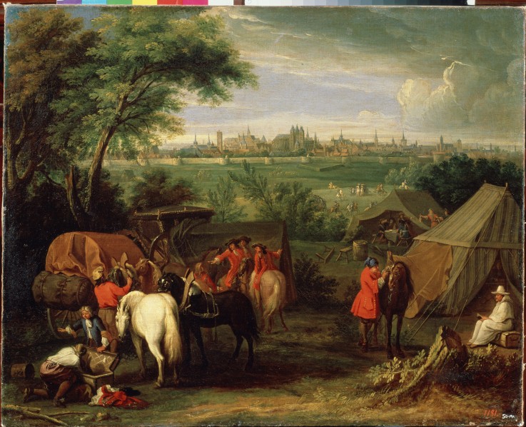 Siege of a town from Adam Frans van der Meulen