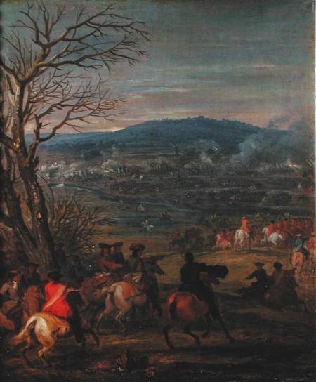 Louis XIV (1638-1715) in Battle near Mount Cassel, 11th April 1677 from Adam Frans van der Meulen