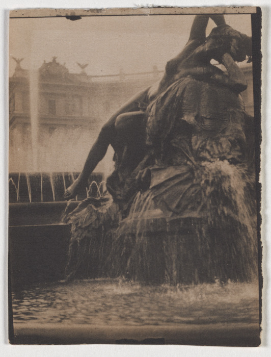 Figurative Fountain on a Square from Adolf DeMeyer
