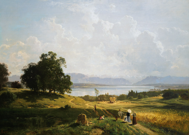 The Starnberger lake from Pöcking. from Adolf Heinrich Lier