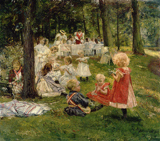 Children's birthday party from Adolf Maennchen