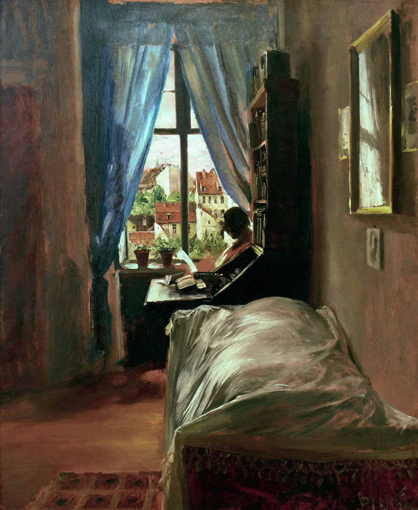 The Artist's Bedroom in his flat at Rittersstrasse from Adolph Friedrich Erdmann von Menzel