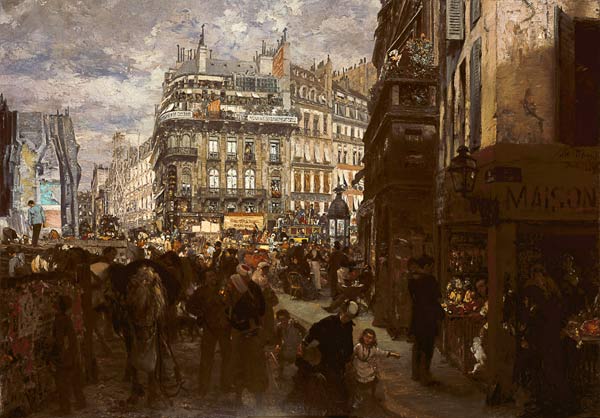 Jorn de semaine at Paris from Adolph Friedrich Erdmann von Menzel