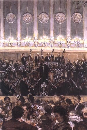 Concert Bilse from Adolph Friedrich Erdmann von Menzel