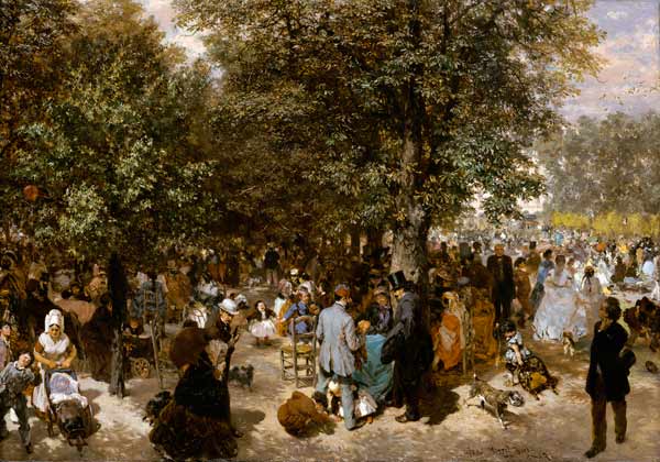 Ein Nachmittag im Tuileriengarten from Adolph Friedrich Erdmann von Menzel