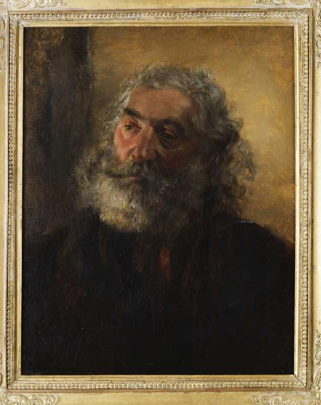 Portrait eines bärtigen Mannes from Adolph Friedrich Erdmann von Menzel