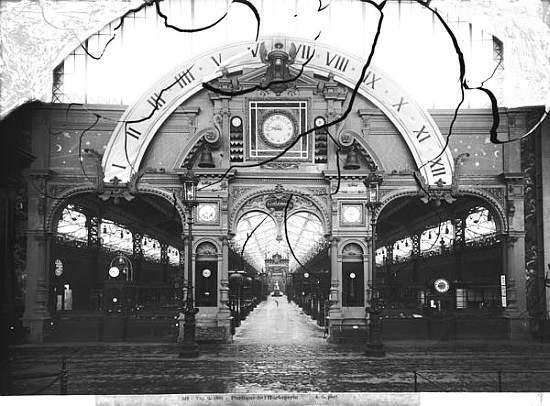 Portico of the Horology Pavilion at the Universal Exhibition, Paris from Adolphe Giraudon