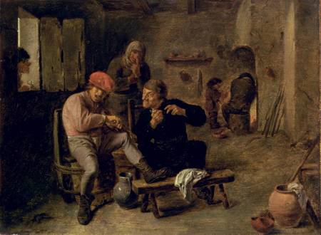 Tavern Scene, or The Village Fiddler from Adriaen Brouwer
