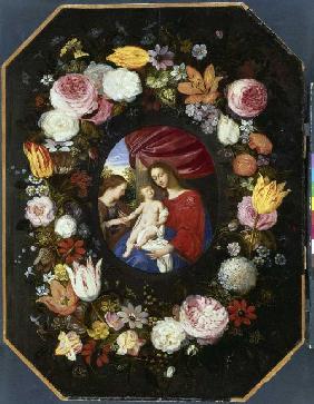 Madonna in the floral wreath. (the flowers of Jan Brueghel of this year)