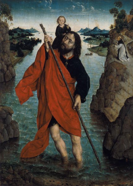 St. Christopher (panel) from Aelbert Bouts